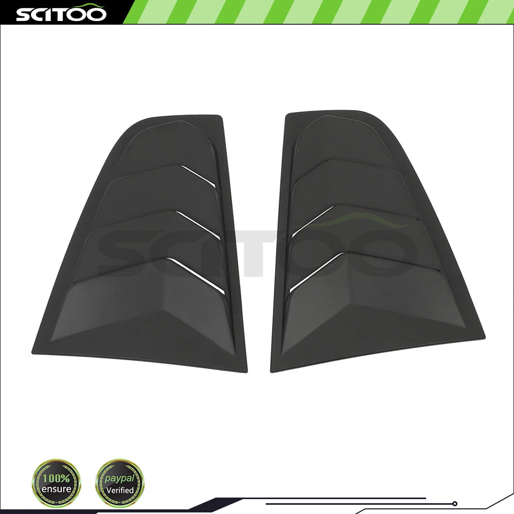 Matte Black Side Window Louver Shutter Cover Trim for Nissan 350Z (2003–2008)
