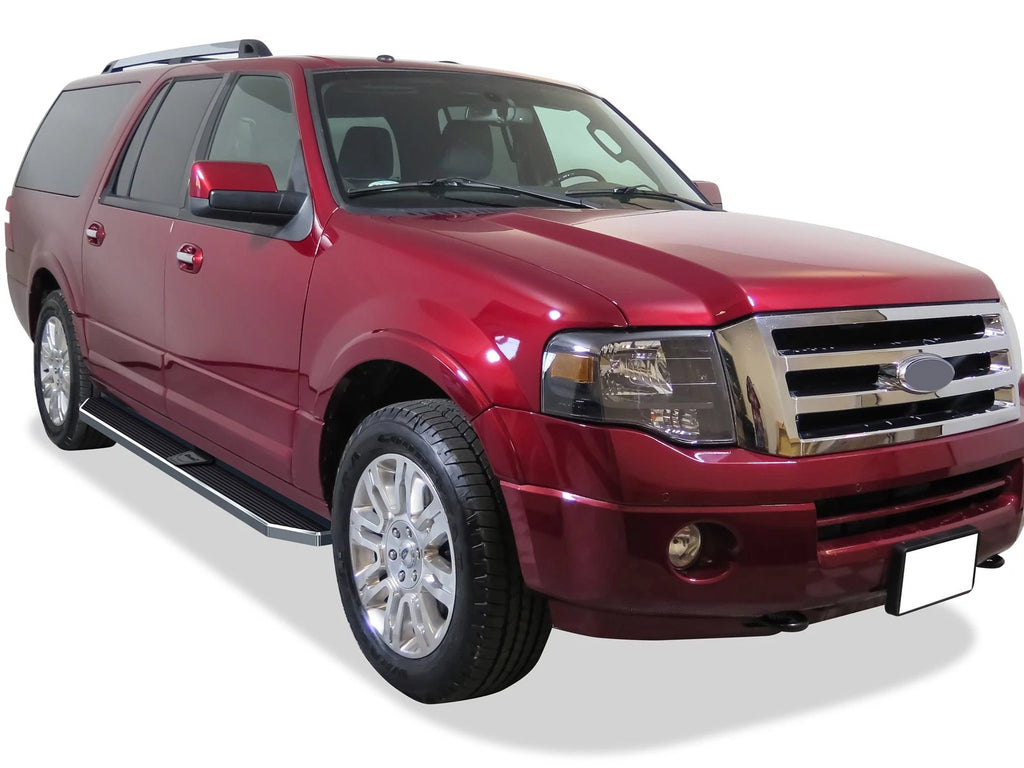 Set of 2 Polished 6" Side Step Bars for Ford Expedition (1997-2017)