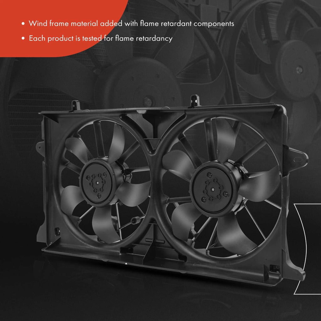 Dual Cooling Fan Assembly with Shroud for Chevy Silverado 1500 (2014–2018)