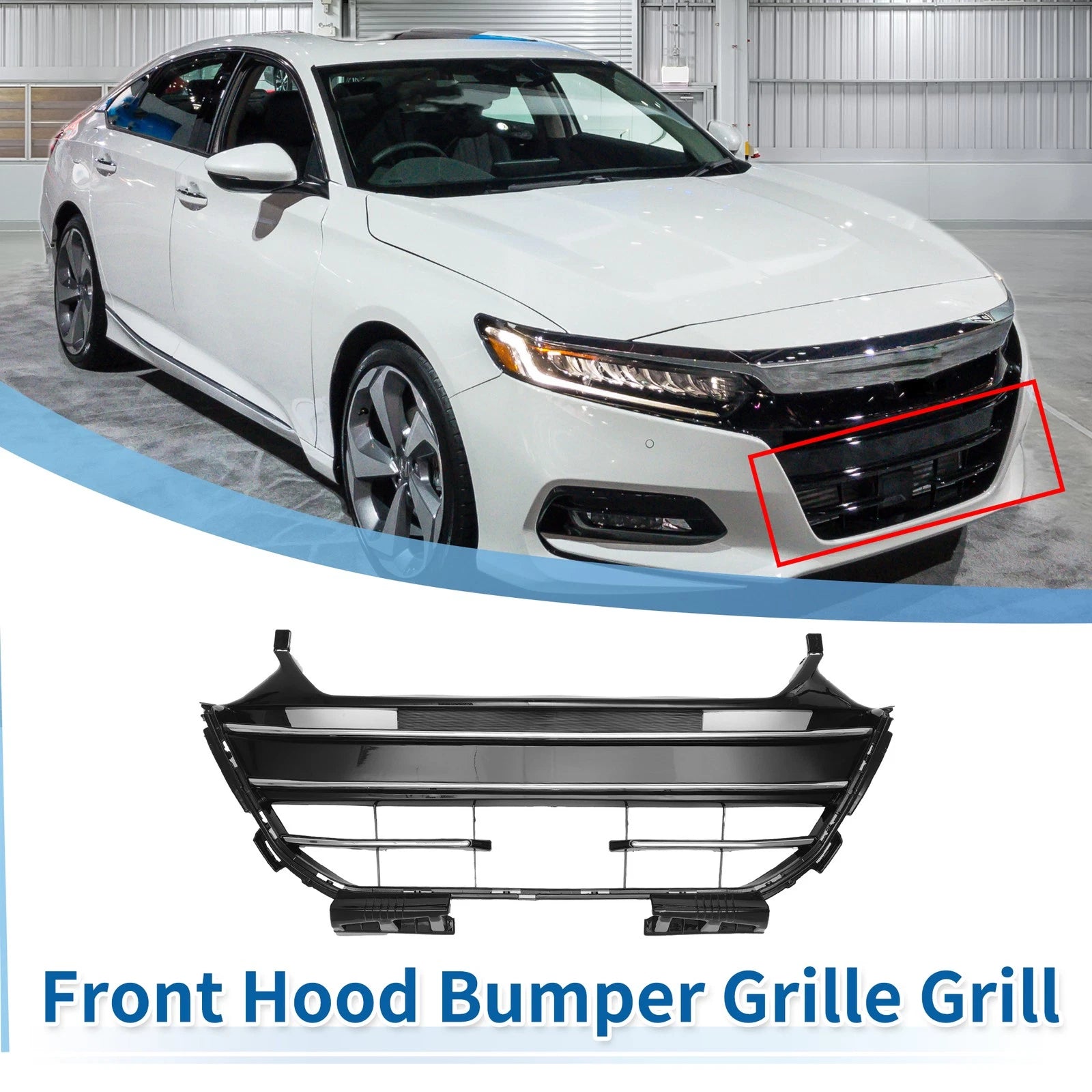 Front Lower Bumper Grille for Honda Accord (2021–2022) No.71111TVEH00 Black