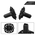 Set of 2 Coolant Radiator Fastening Element Clips for BMW (2000–2006)