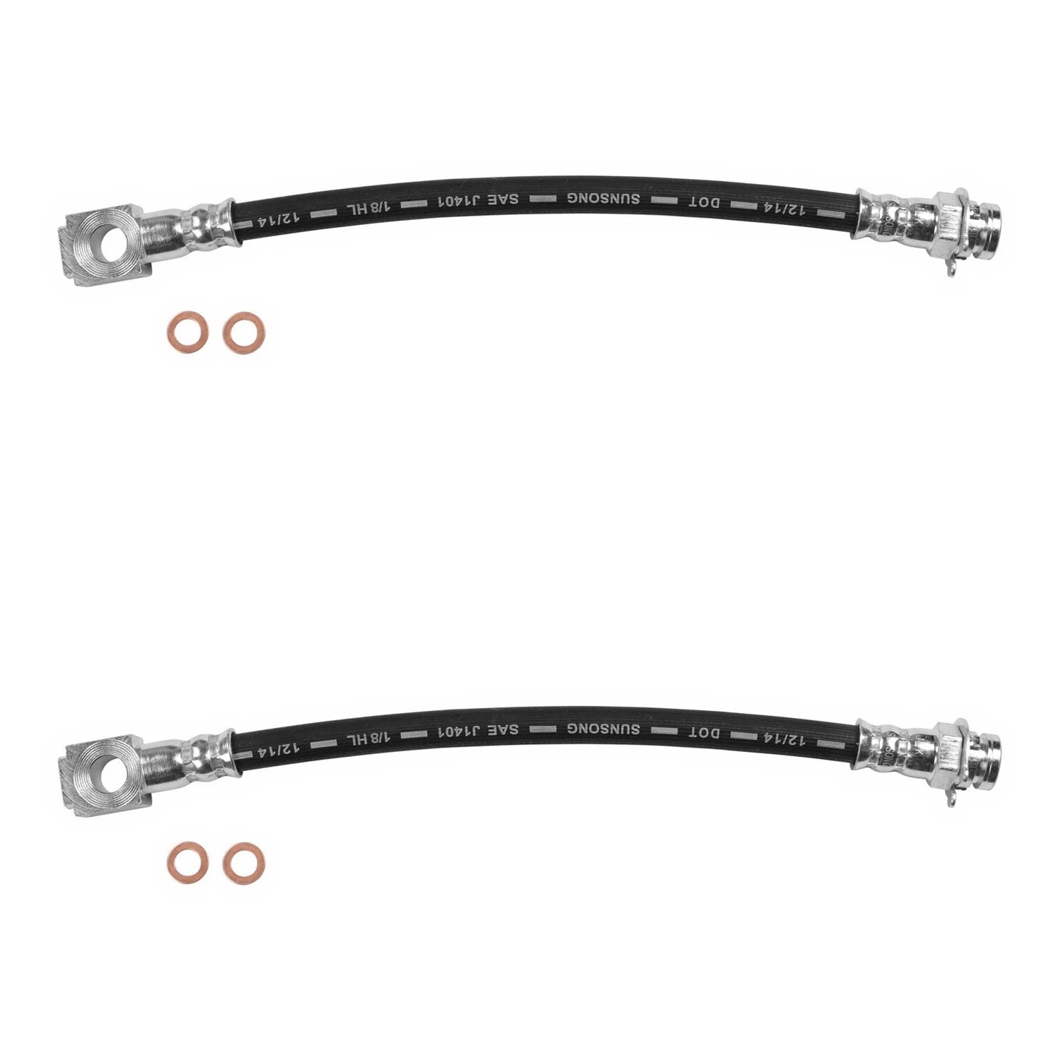 Set of 2 Rear Outer Brake Hydraulic Hoses for Blazer Jimmy (RWD)