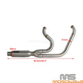 Full 2-into-1 Exhaust Muffler for Harley Dyna Super Glide Custom (2006-2017)