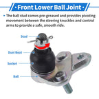 2X Front Lower Ball Joints for Toyota Corolla (1996–2002) K90309/4333009070