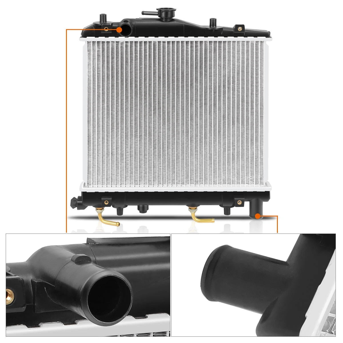 Aluminum Cooling Radiator for Ford Festiva (1988–1993) DPI-263