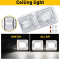 48 LED Ceiling Fixture for RV Camper Trailer Marine (12V)