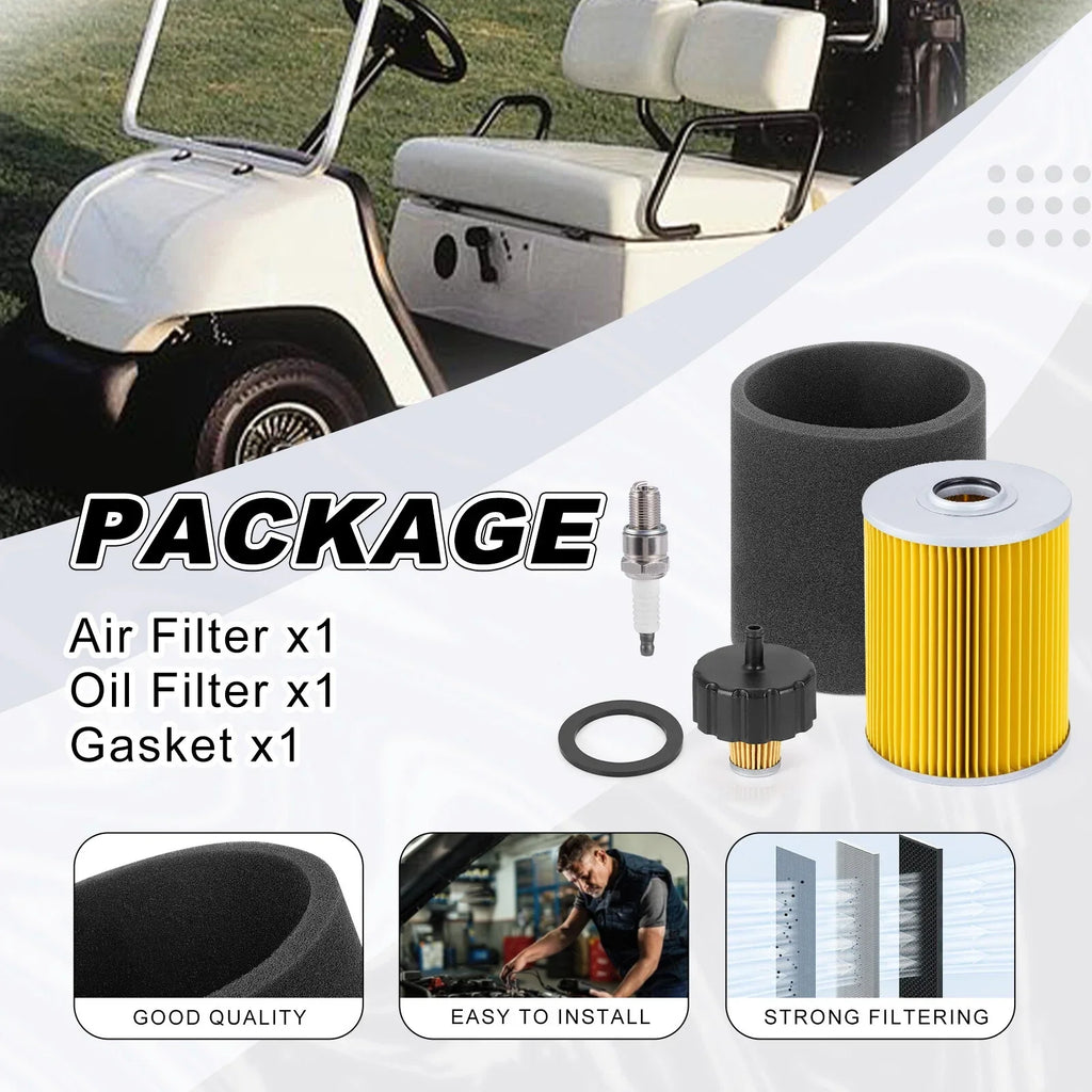 Air Filter Spark Plug Kit for Yamaha Golf Cart G2 G5 G8 G9 G11 (1985–1995)