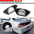 2X LED License Plate Light for Chevy Corvette C4 C5 C6 Impala C/K 1500 2500