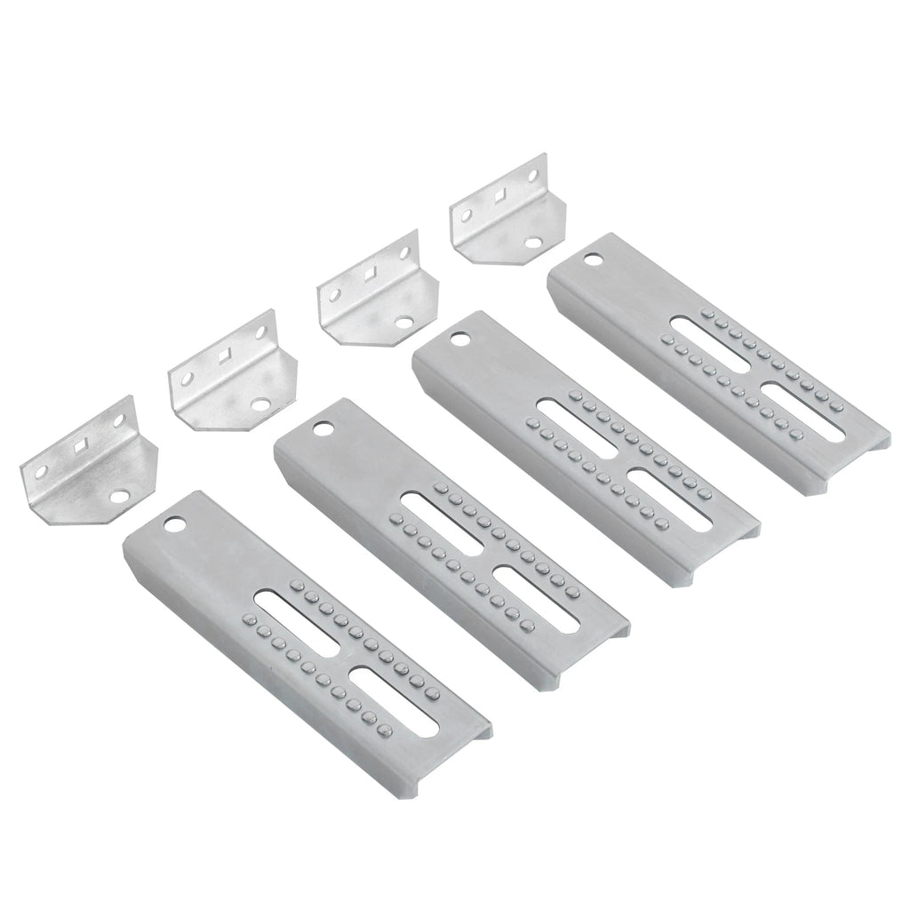 Set of 4 Galvanized Swivel Top Bunk Bolster Brackets for Boat Trailer