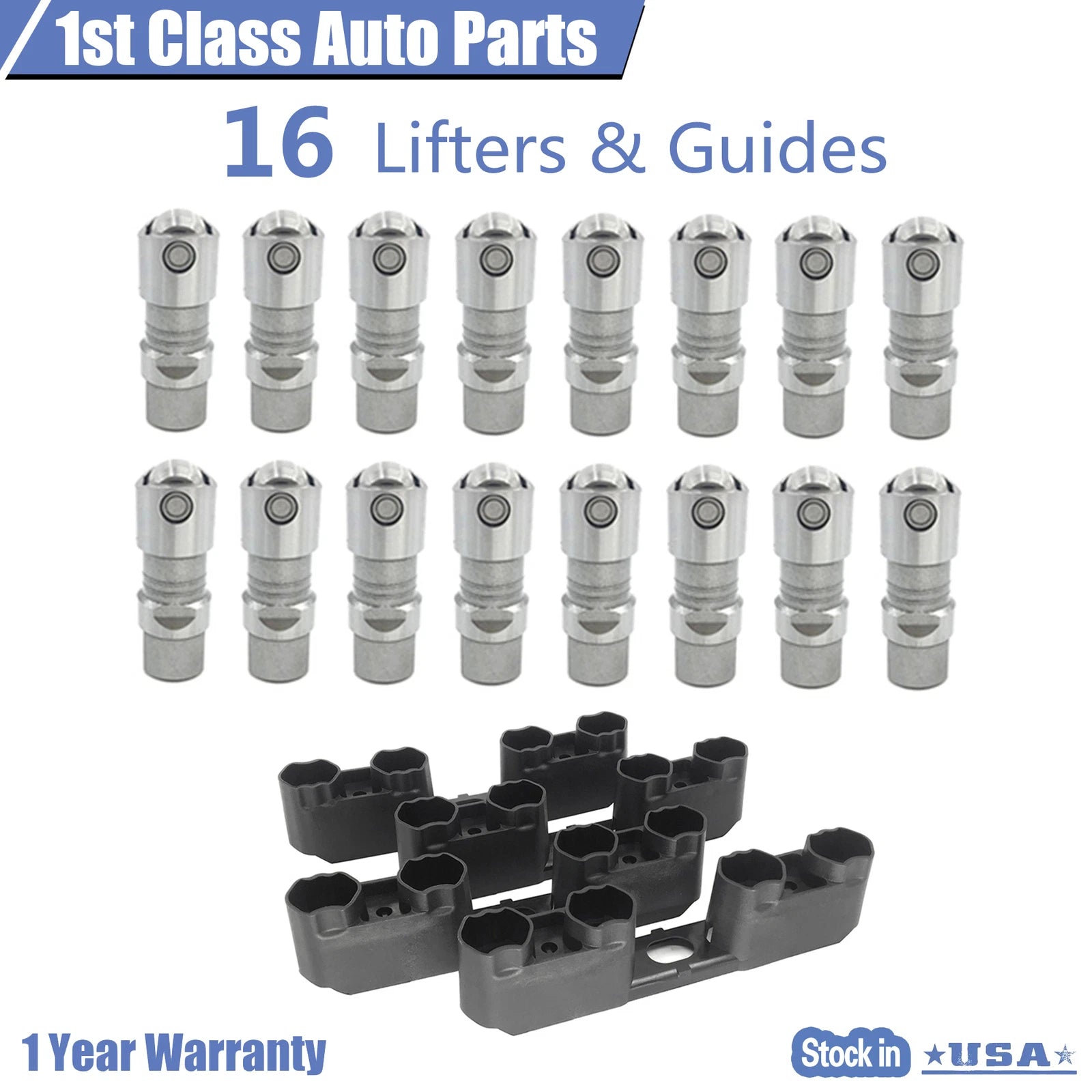 16PCS Lifter & Guide Kit for Ford E350 E450 F250 F350 (2003–2010)