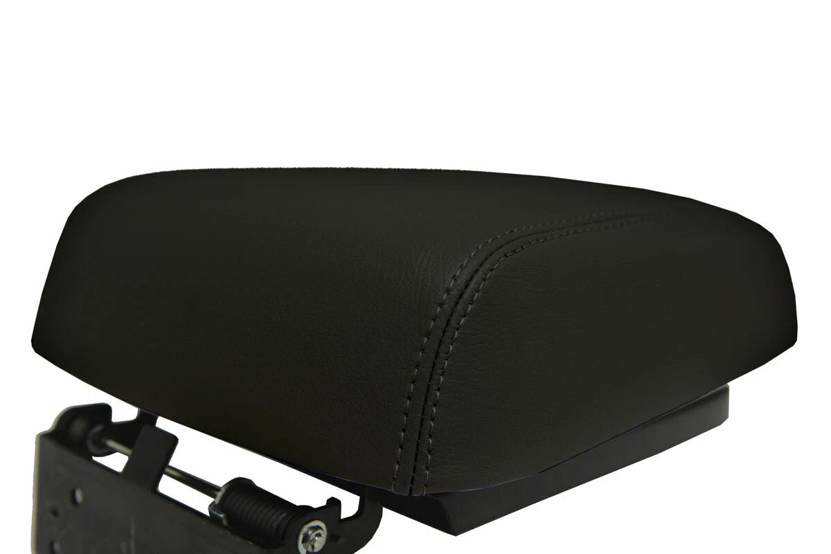 Leather Console Lid Armrest Cover for Mitsubishi Montero (2001–2006) Black