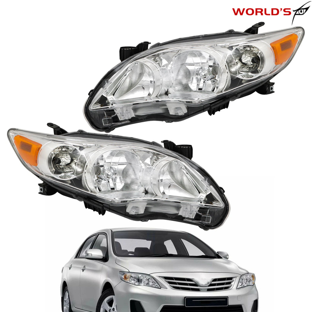 Headlights for Toyota Corolla S XRS Sedan (2011–2013) LH+RH Pair