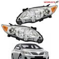 Headlights for Toyota Corolla S XRS Sedan (2011–2013) LH+RH Pair