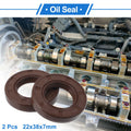 2X Oil Seal Rotary Shaft Seal for Various Models (22x38x7mm) FKM Rubber