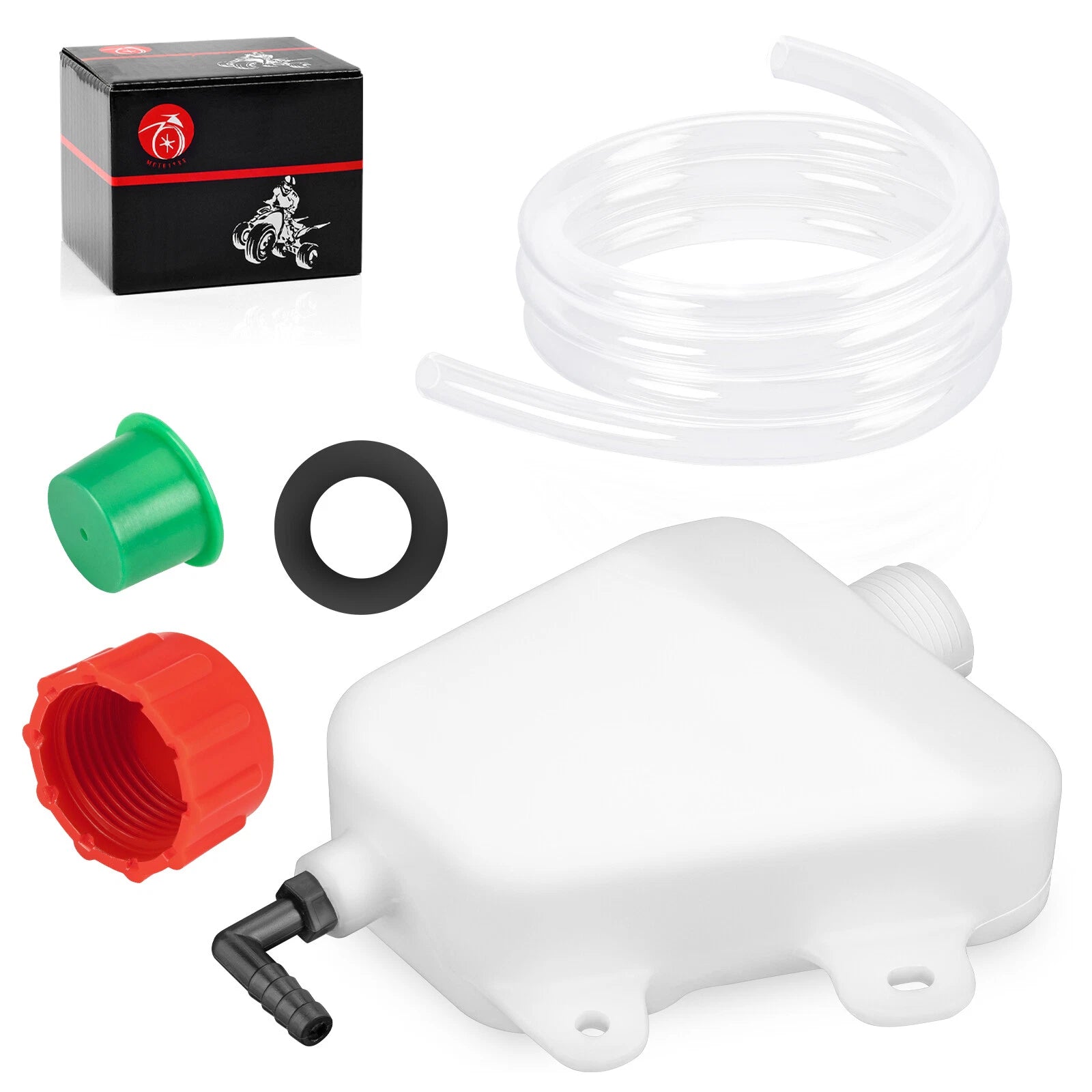 Radiator Overflow Tank w/ Cap for Polaris Ranger 400 425 500 570 700 800 900 (2000–2023)