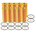 Set of 10 Engine Oil Filters for Mercedes W124 W202 W140 R170 R230