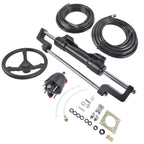 Hydraulic Outboard Boat Steering Kit for Various Models (20ft Hoses)