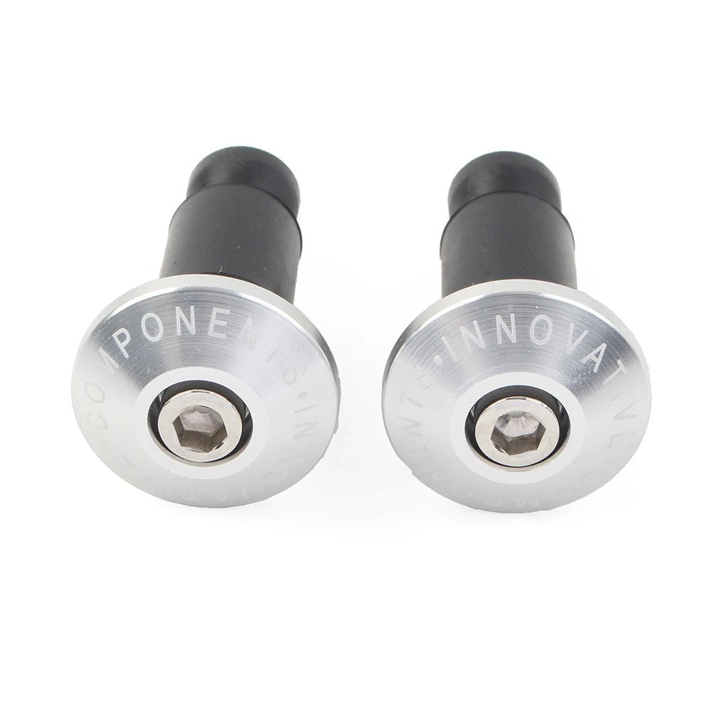 CNC 7/8" Handle Bar End Weights for Dirt Bike (Universal) - Silver