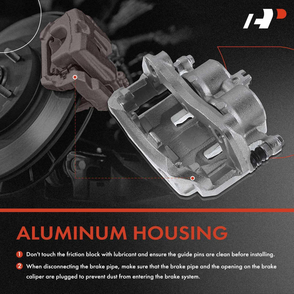 Pair Front Brake Calipers & Pads for Suzuki Equator (2009-2012)