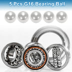 5X 20mm Steel Ball Bearings G16 Precision for Various Applications