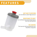 Power Steering Reservoir for Honda Accord (2008–2012) Plastic White