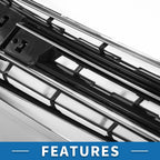 Front Upper Hood Bumper Grille for Chevrolet Impala (2014–2020) Black
