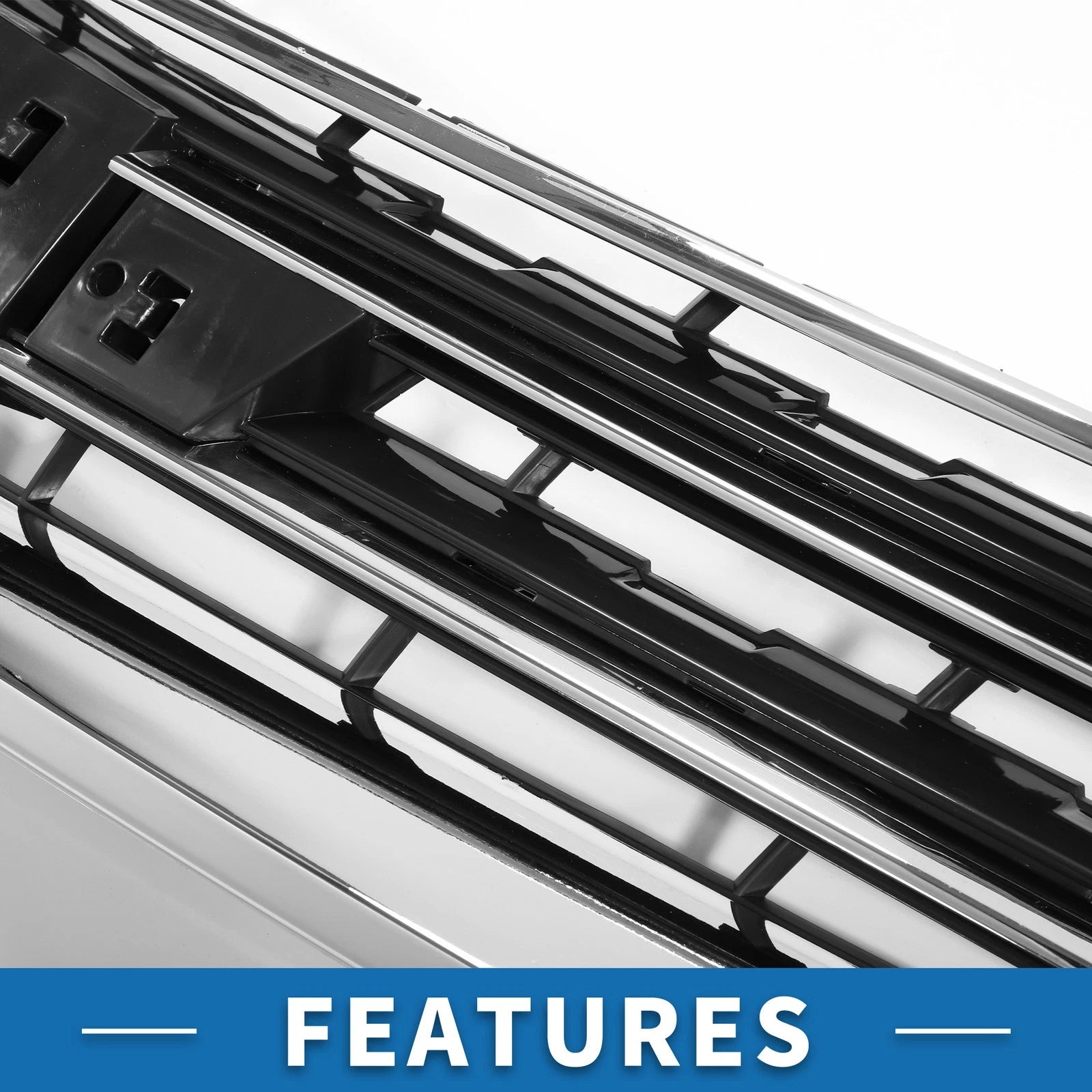 Front Upper Hood Bumper Grille for Chevrolet Impala (2014–2020) Black