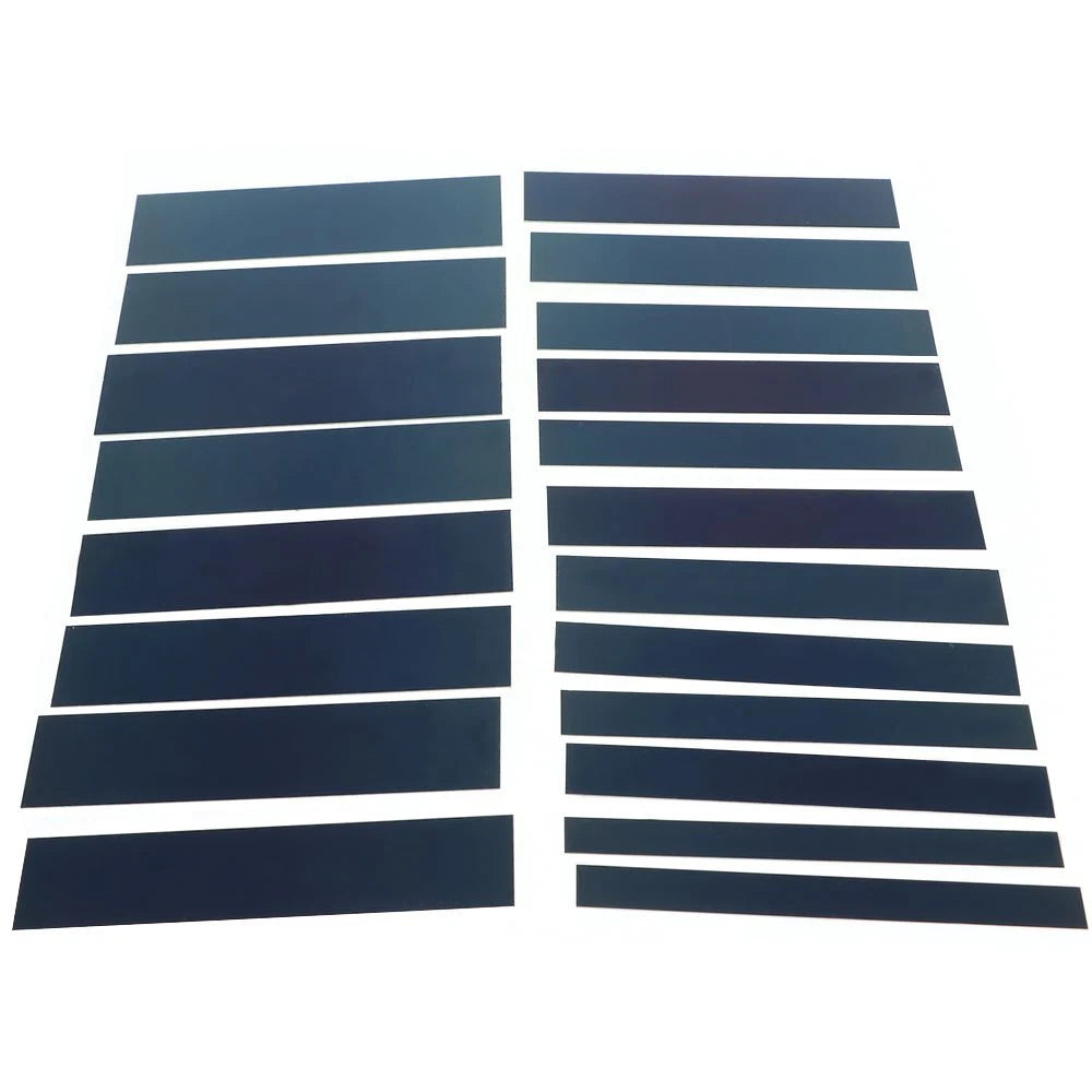 Set of 20 Steel Parallels 1/32" X 6" Hardened with Case