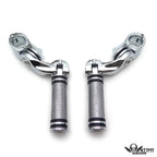 Chrome 2.5" Short Foot Peg Kit for Harley Davidson SuperLow 1200T (2011–2016)