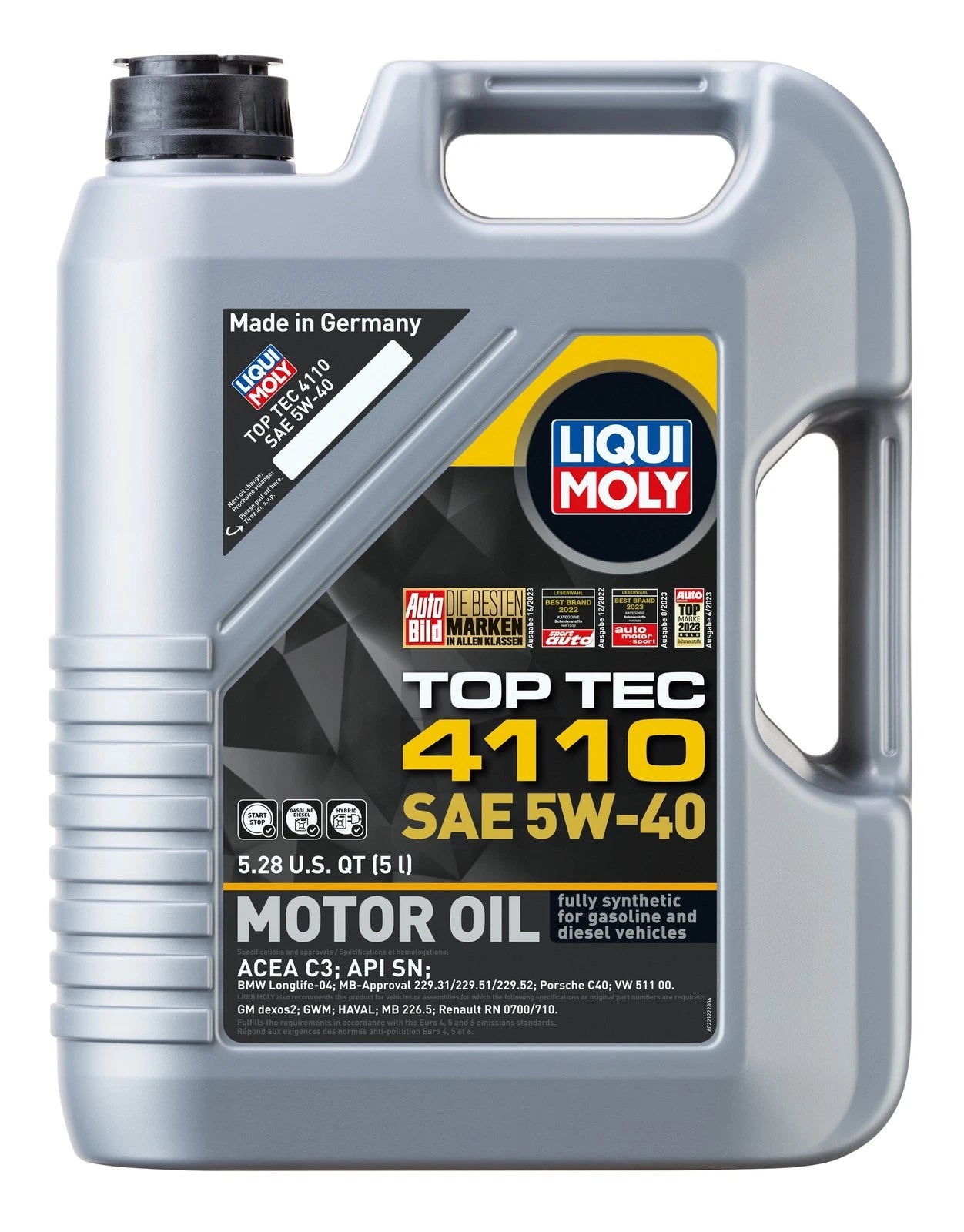 12L Liqui Moly Top Tec 4110 5W-40 Engine Oil Change Kit for Sprinter 3500XD (2010–2023)