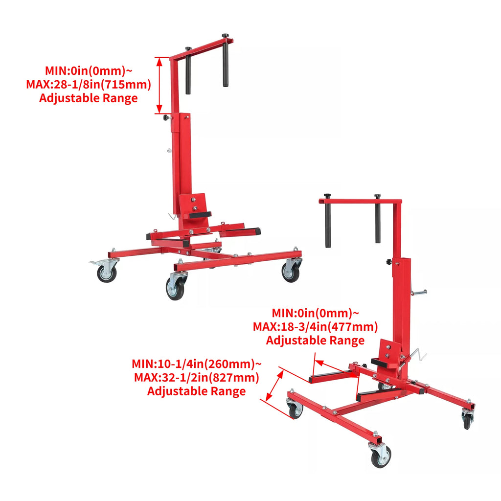 Adjustable Car Door Installer Jack Lift Hoist Bumper Stand 440lbs for All Models