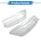 1 x Pair Front Left Right Headlight Lens Cover for BMW 740i