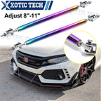 NEO Aluminum Adjust Bumper Lip Splitter Diffuser Strut Rod Tie Support Bar for 2x (YYYY–YYYY)