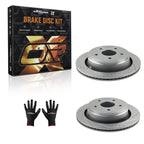 Pair Rear Drilled Brake Rotors for Dodge Ram 1500/Durango (2004–2010)
