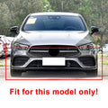 2X Black Front Bumper Lip Splitter Spoiler for Mercedes Benz CLA C118 (2020–2023)