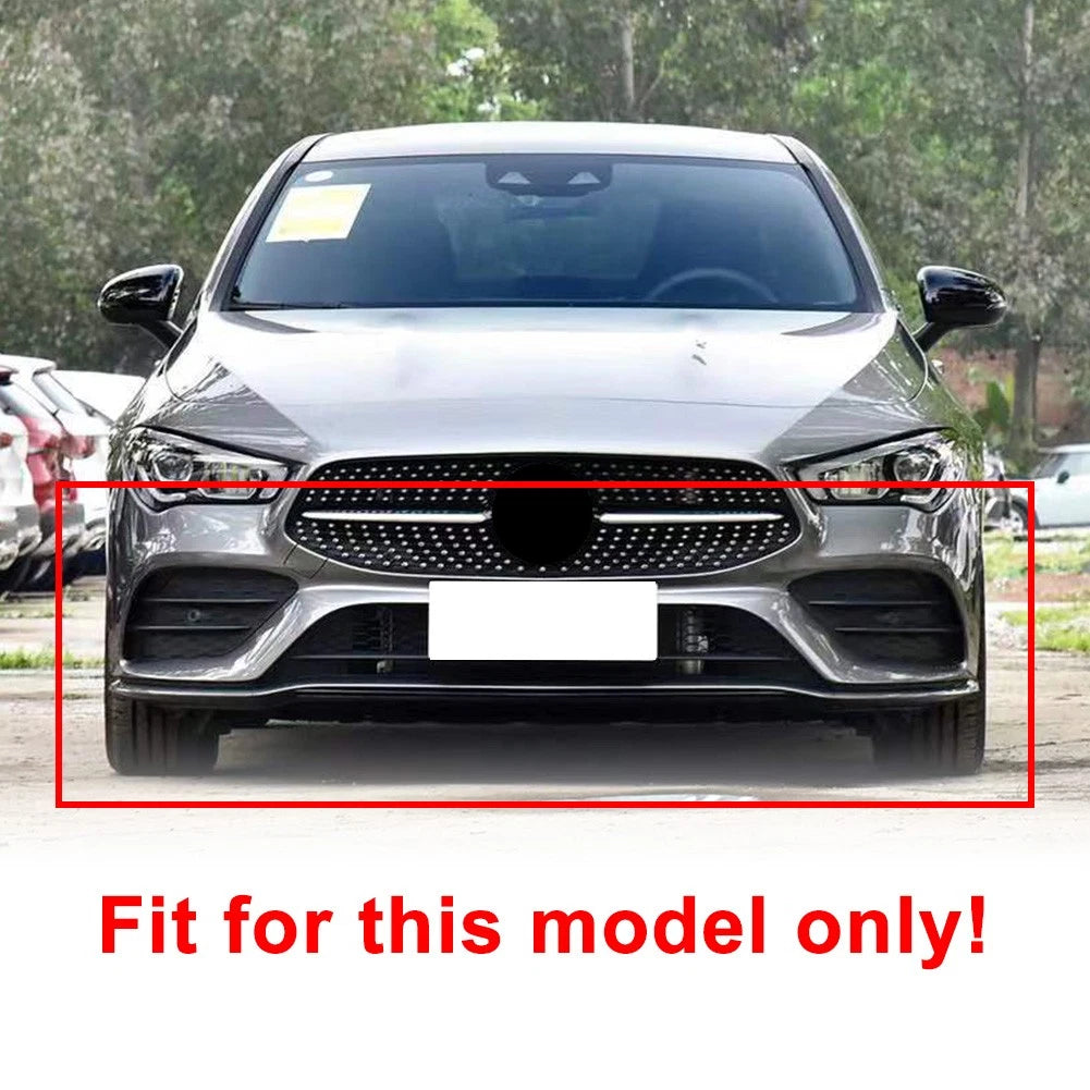2X Black Front Bumper Lip Splitter Spoiler for Mercedes Benz CLA C118 (2020–2023)