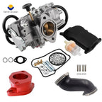 Carburetor + Air Box Cleaner Joint for Yamaha Warrior 350 YFM350X (1987–2004)