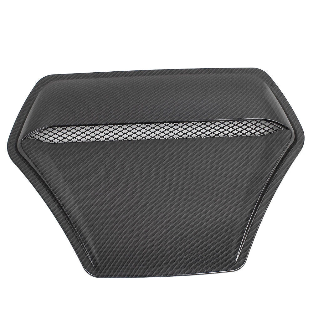 Carbon Fiber Engine Hood Air Outlet Vent Trim Cover for Universal