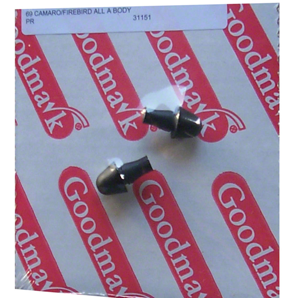 Replacement Rear Pair of License Plate Bracket Bumpers for See Compatibility Chart