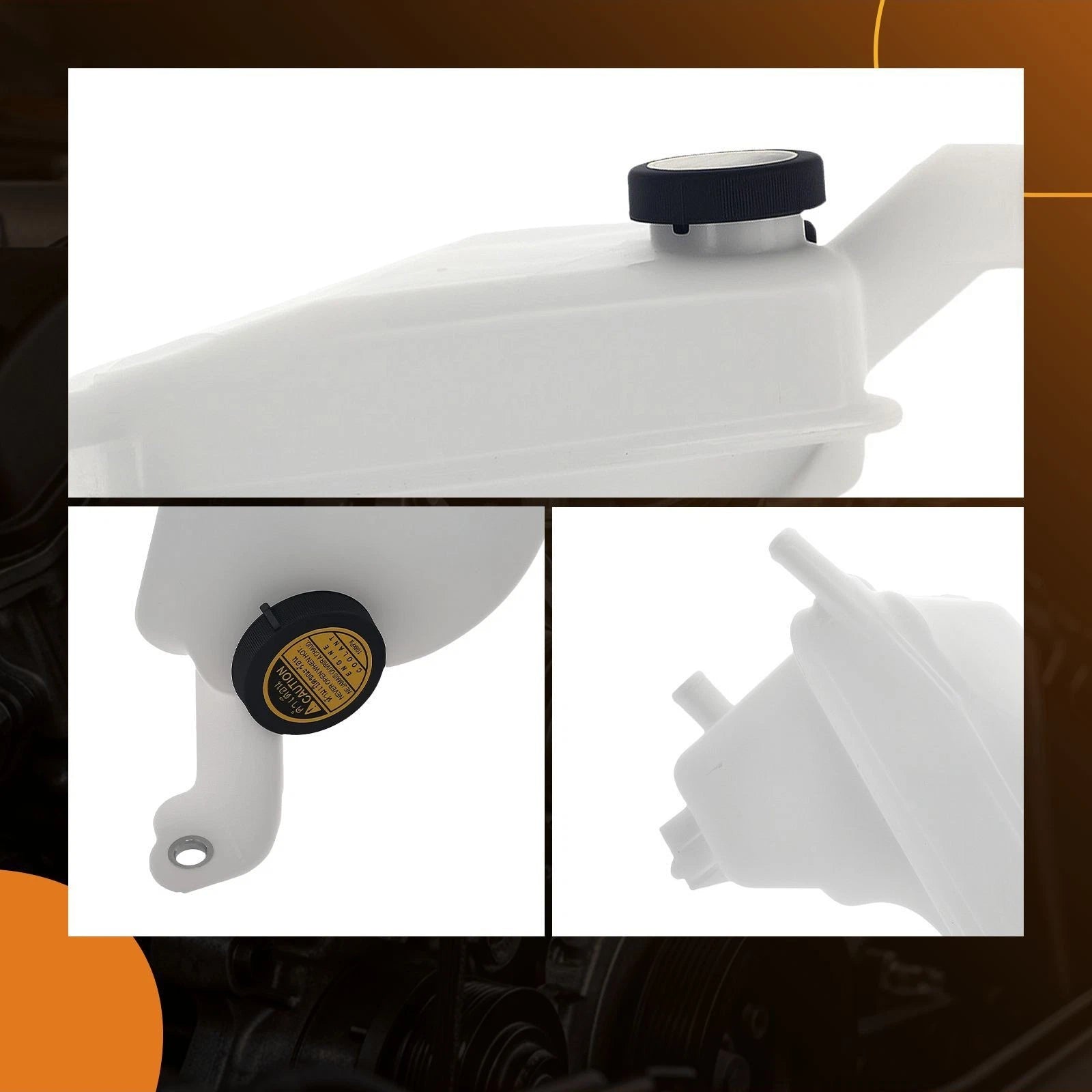 Coolant Radiator Expansion Tank with Cap for Toyota Corolla (2008–2018)