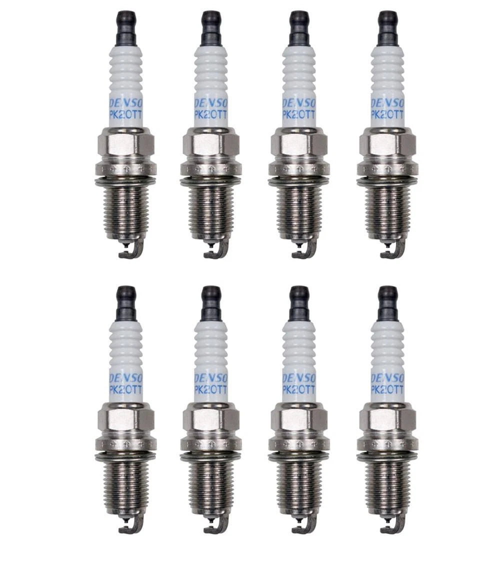 Set of 8 Platinum TT Spark Plugs for Audi BMW Toyota VW Volvo V8 (0.040 Gap)
