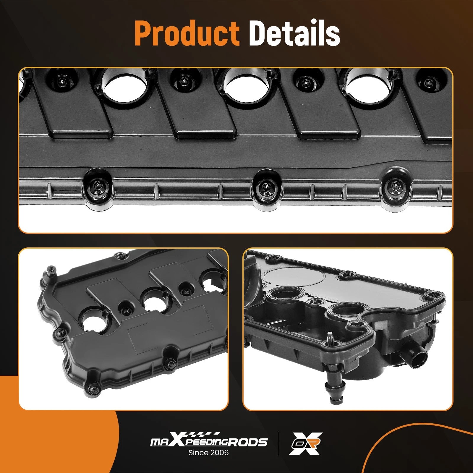 Valve Cover with Gasket & Bolts for Volkswagen Jetta Golf Passat (2006–2014)