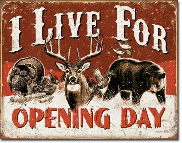 Vintage Replica Tin Metal Sign for Hunting Season (1816)