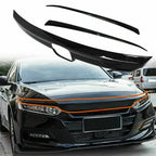 Glossy Black Lip Front Grille Cover Trim for Honda Accord (2018–2020)