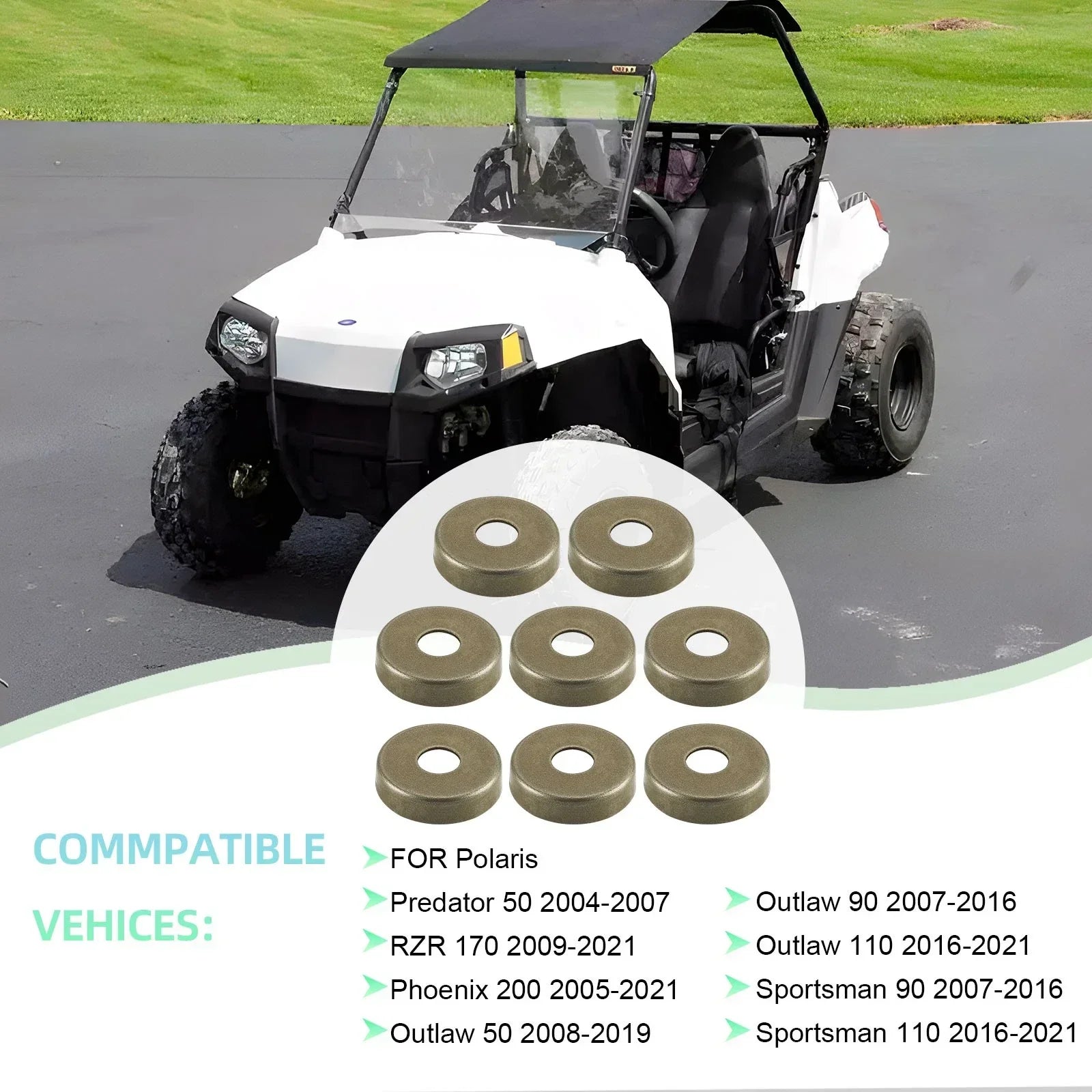 8pcs Front Arm Bushing Cap for Polaris Outlaw 50/90/110