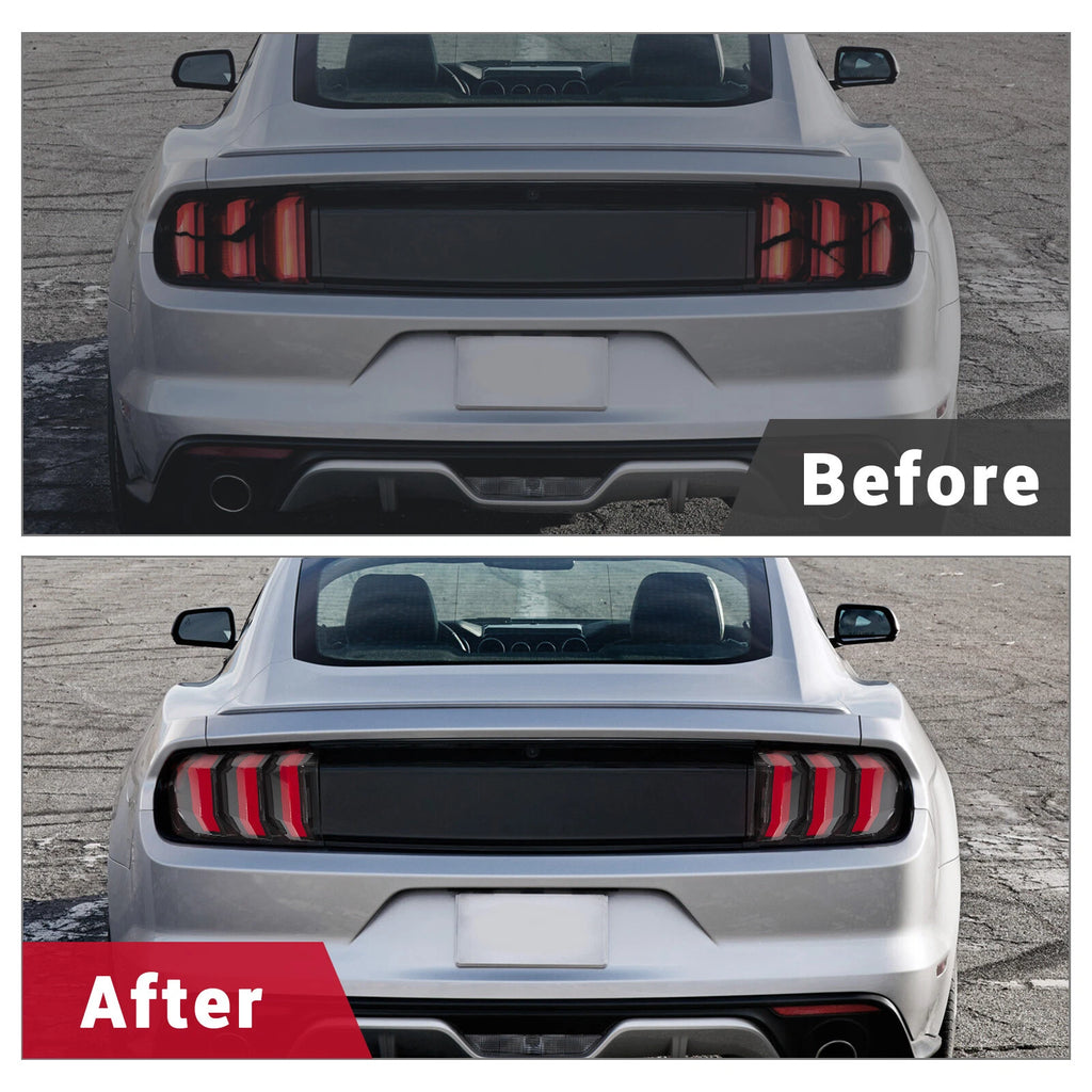 LED Sequential Tail Lights for Ford Mustang (2015-2023) Red Lens