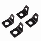 Set of 10 Seat Belt Mounting 90 Degree Angle Brackets L-Bracket
