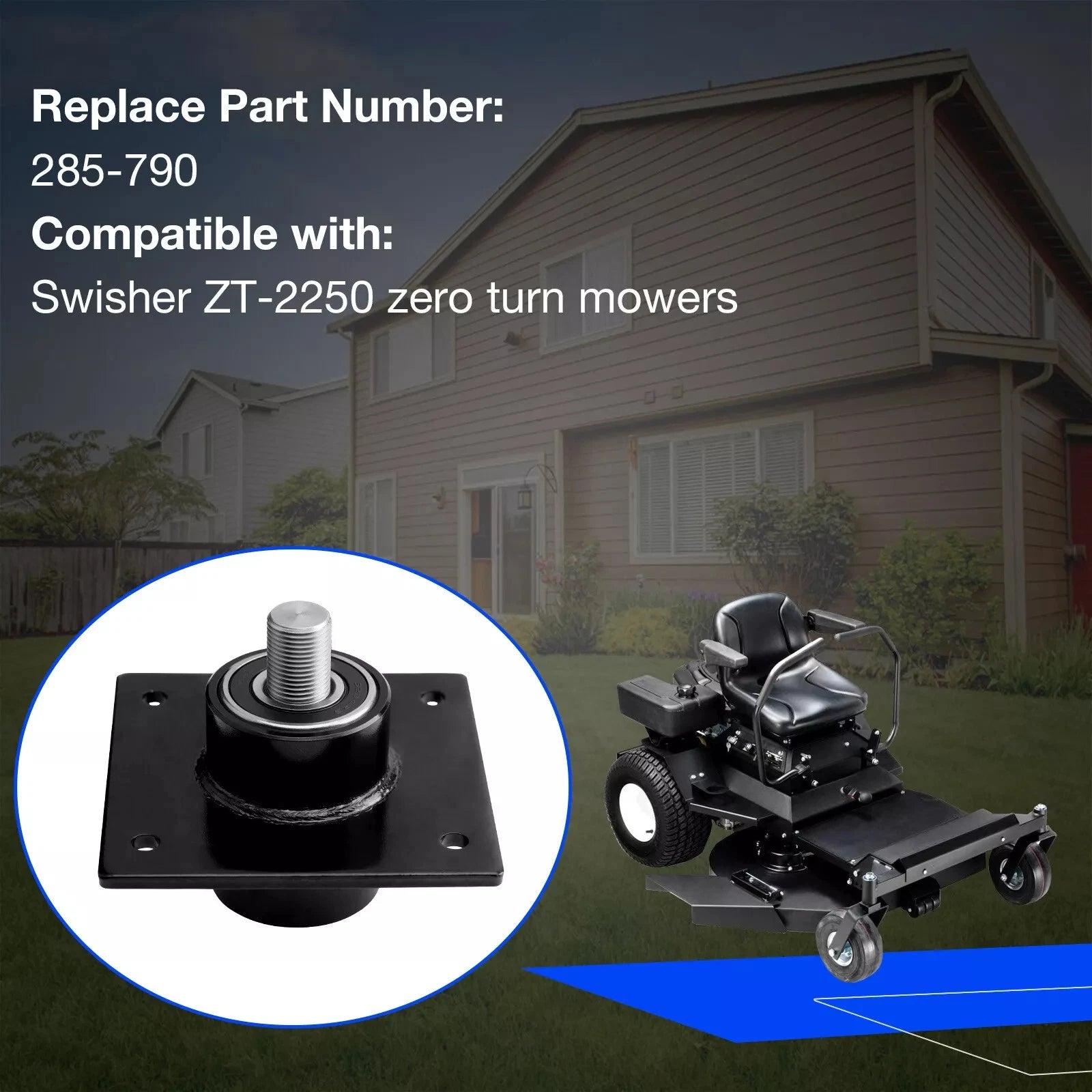 2X Blade Drive Spindle Assembly for Swisher ZT-2250 (2018-2023)