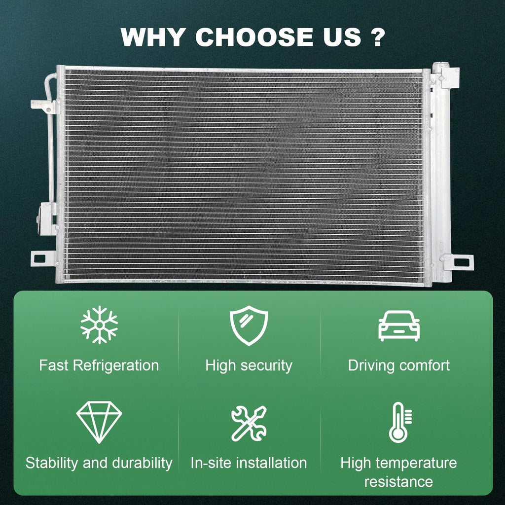 AC Condenser for Buick Enclave, Chevrolet Traverse, Saturn Outlook (2007–2015)
