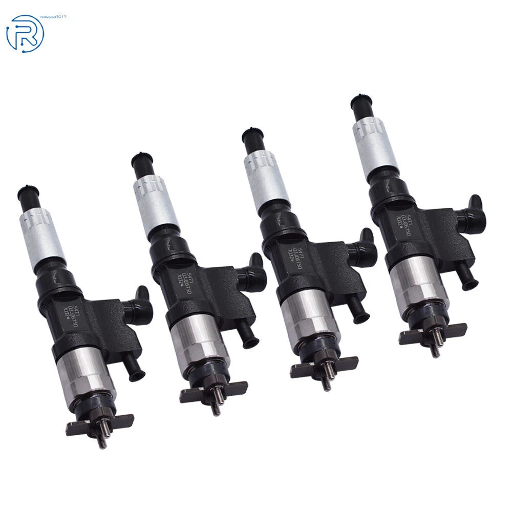 Set of 4 Fuel Injectors for Isuzu NPR NPR-HD 4HK1 5.2L (2001–2007)
